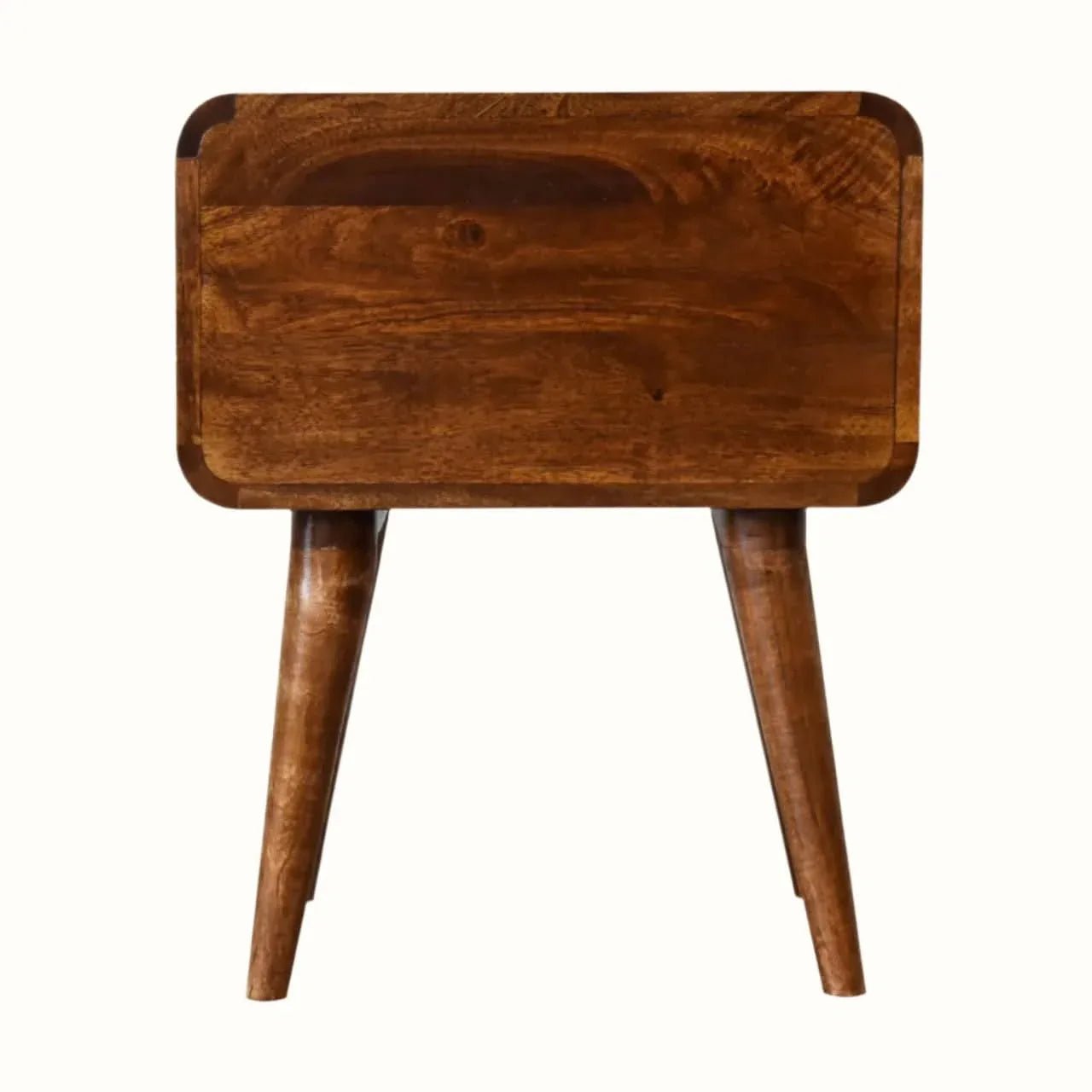 Hamade Bedside Table, Medium - Chestnut Bedside Tables - Bokel Home