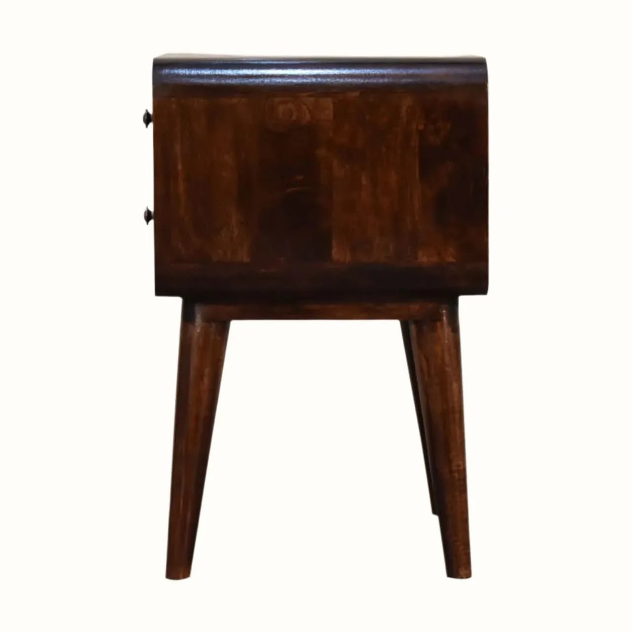 Hamade Bedside Table, Medium - Dark Walnut Bedside Tables - Bokel Home