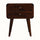 Hamade Bedside Table, Medium - Dark Walnut Bedside Tables - Bokel Home