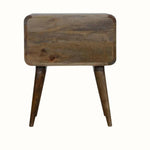 Hamade Bedside Table, Medium - Grey Wash Bedside Tables - Bokel Home