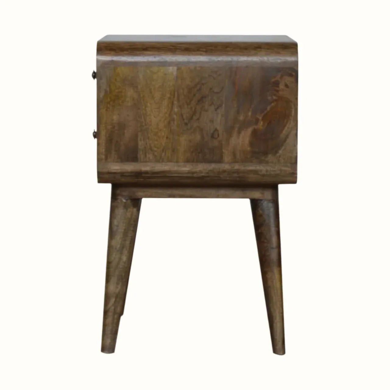 Hamade Bedside Table, Medium - Grey Wash Bedside Tables - Bokel Home