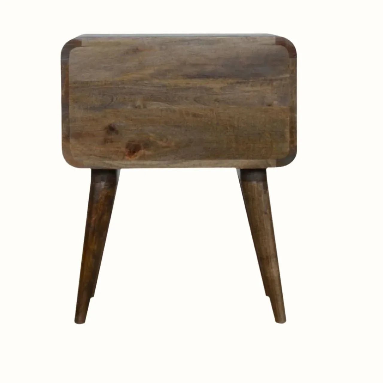 Hamade Bedside Table, Medium - Grey Wash Bedside Tables - Bokel Home