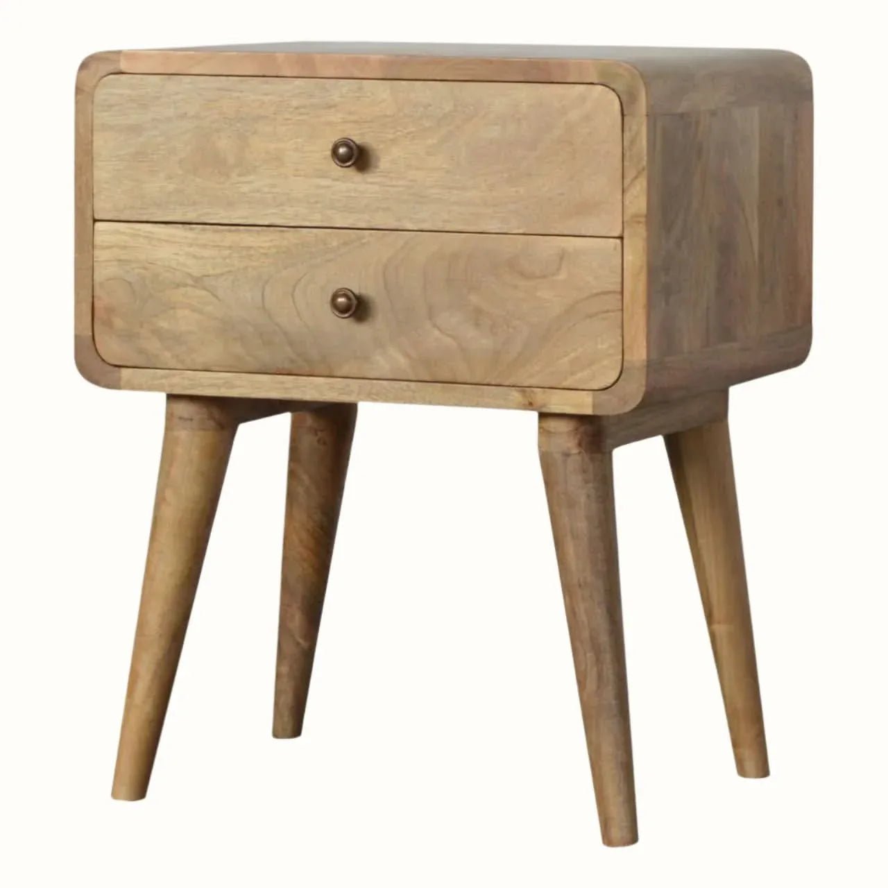 Hamade Bedside Table, Medium - Natural Bedside Tables - Bokel Home