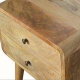 Hamade Bedside Table, Medium - Natural Bedside Tables - Bokel Home
