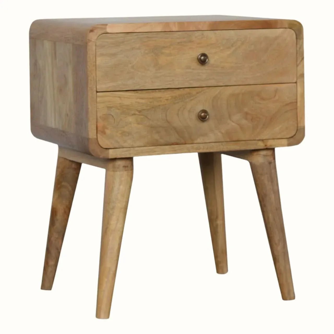 Hamade Bedside Table, Medium - Natural Bedside Tables - Bokel Home