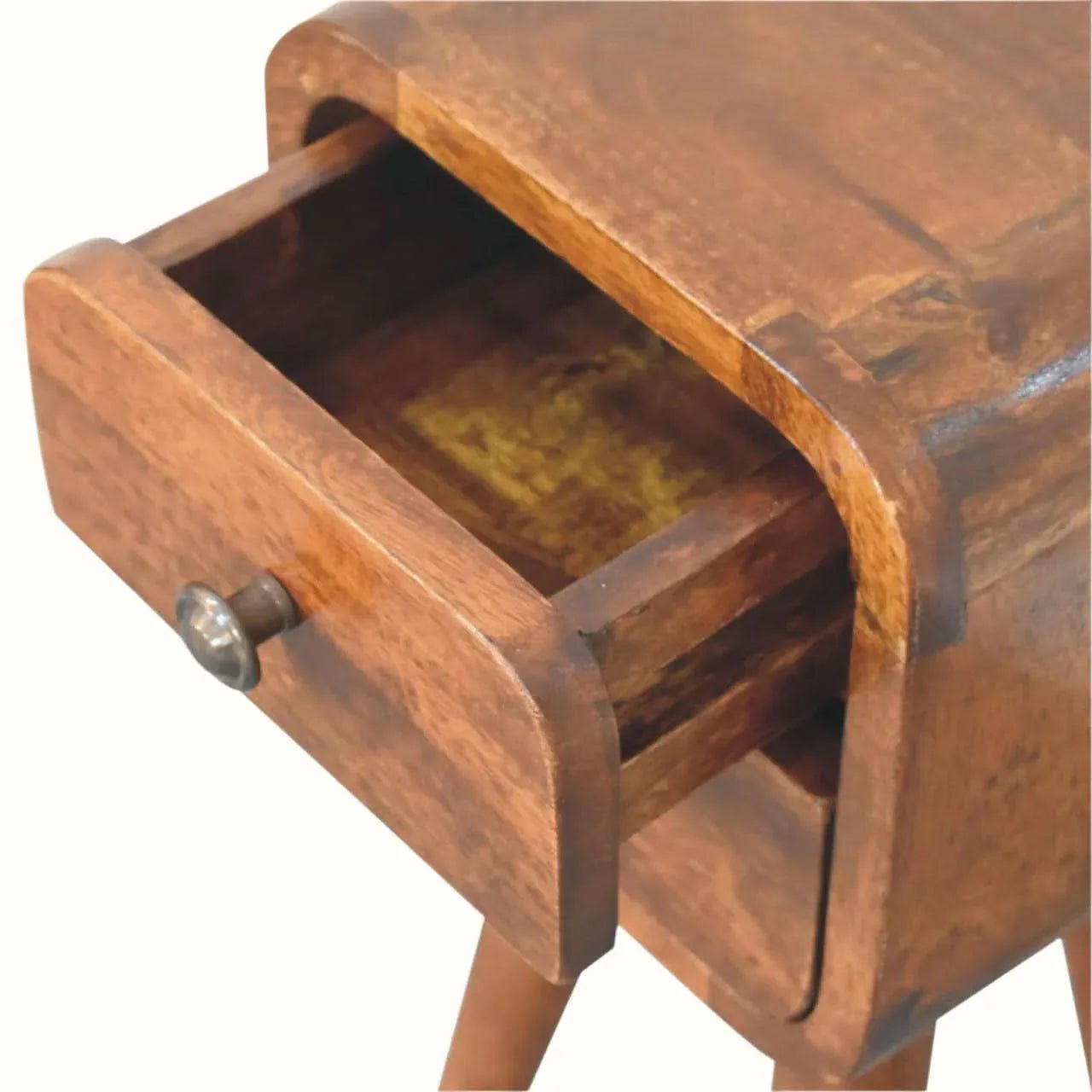Hamade Bedside Table, Mini - Chestnut Bedside Tables - Bokel Home