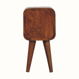 Hamade Bedside Table, Mini - Chestnut Bedside Tables - Bokel Home
