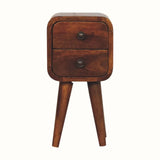 Hamade Bedside Table, Mini - Chestnut Bedside Tables - Bokel Home