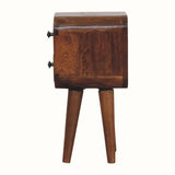 Hamade Bedside Table, Mini - Chestnut Bedside Tables - Bokel Home