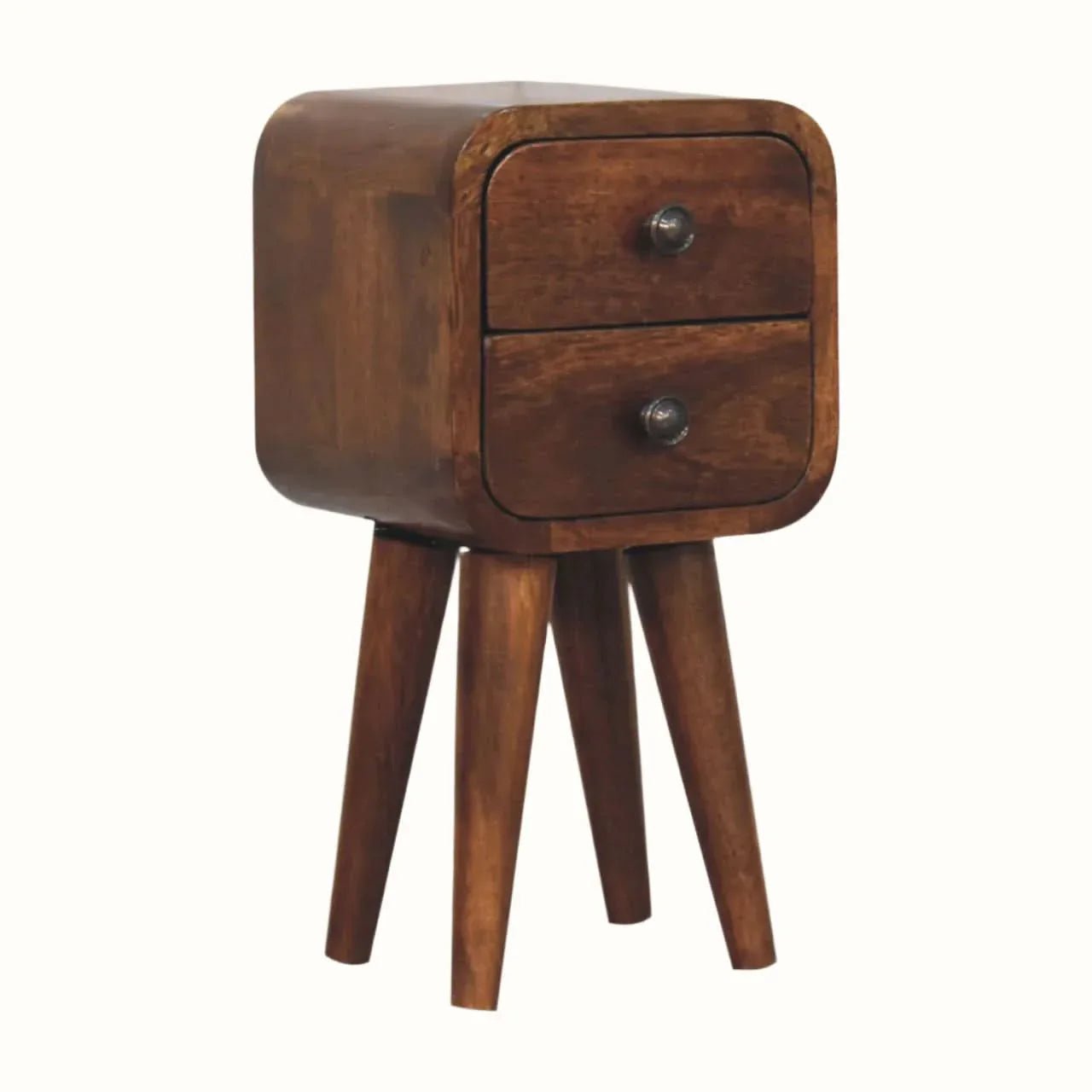 Hamade Bedside Table, Mini - Chestnut Bedside Tables - Bokel Home