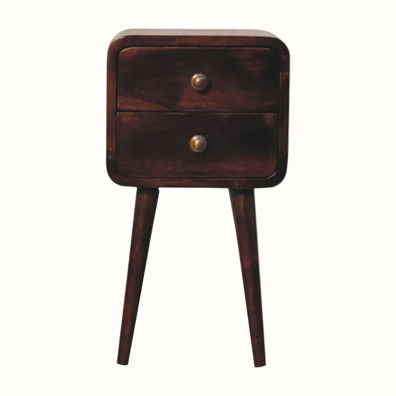Hamade Bedside Table, Small - California Walnut Bedside Tables - Bokel Home