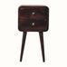 Hamade Bedside Table, Small - California Walnut Bedside Tables - Bokel Home