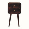 Hamade Bedside Table, Small - California Walnut Bedside Tables - Bokel Home