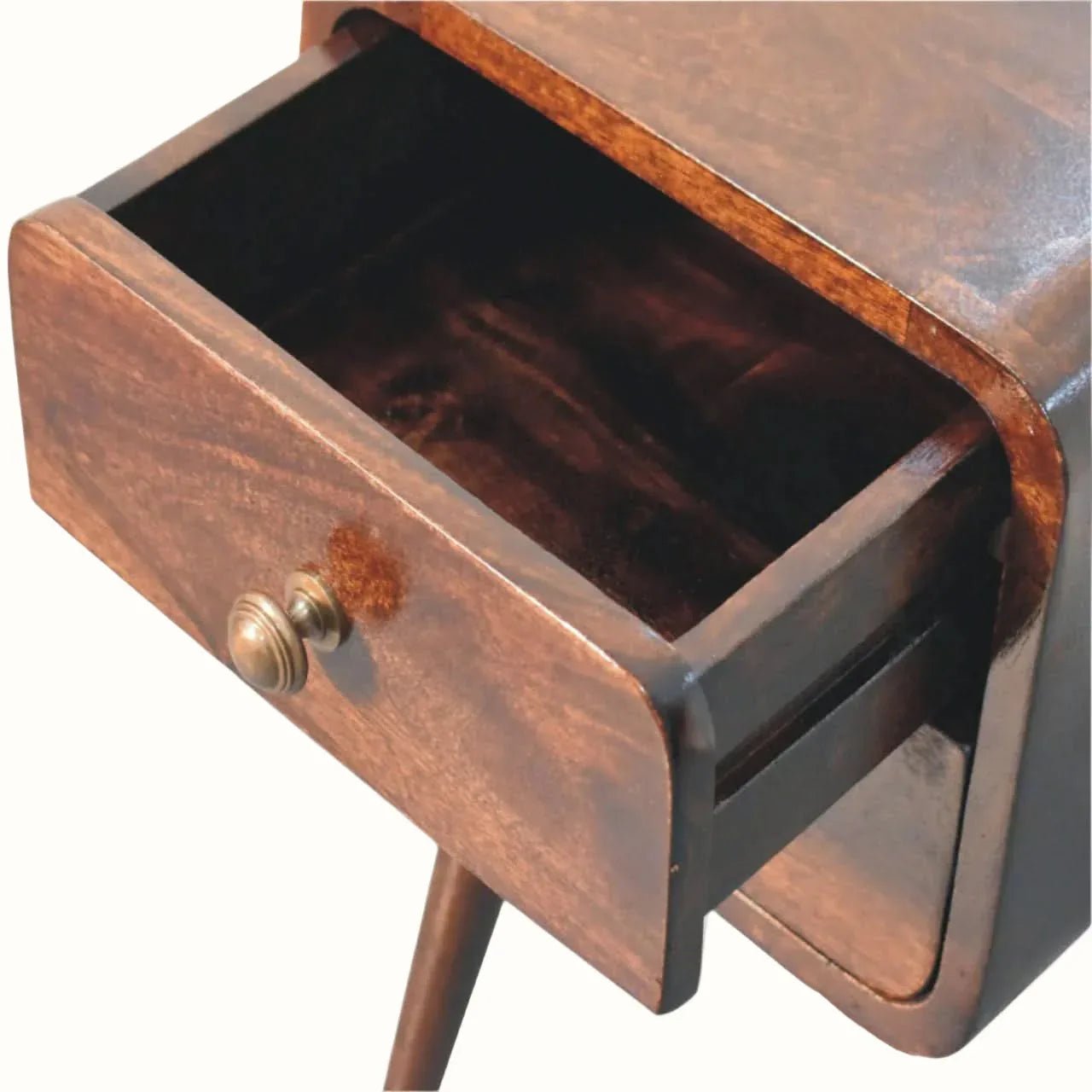 Hamade Bedside Table, Small - California Walnut Bedside Tables - Bokel Home