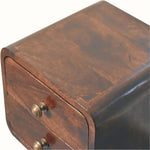 Hamade Bedside Table, Small - California Walnut Bedside Tables - Bokel Home