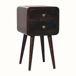 Hamade Bedside Table, Small - California Walnut Bedside Tables - Bokel Home