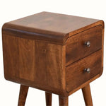 Hamade Bedside Table, Small - Chestnut Bedside Tables - Bokel Home