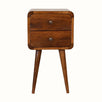 Hamade Bedside Table, Small - Chestnut Bedside Tables - Bokel Home