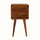 Hamade Bedside Table, Small - Chestnut Bedside Tables - Bokel Home