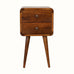Hamade Bedside Table, Small - Chestnut Bedside Tables - Bokel Home