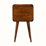 Hamade Bedside Table, Small - Chestnut Bedside Tables - Bokel Home