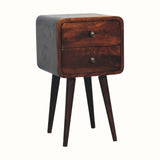 Hamade Bedside Table, Small - Light Walnut Bedside Tables - Bokel Home