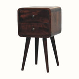 Hamade Bedside Table, Small - Light Walnut Bedside Tables - Bokel Home