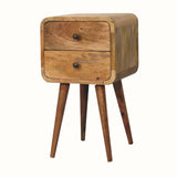 Hamade Bedside Table, Small - Natural Bedside Tables - Bokel Home