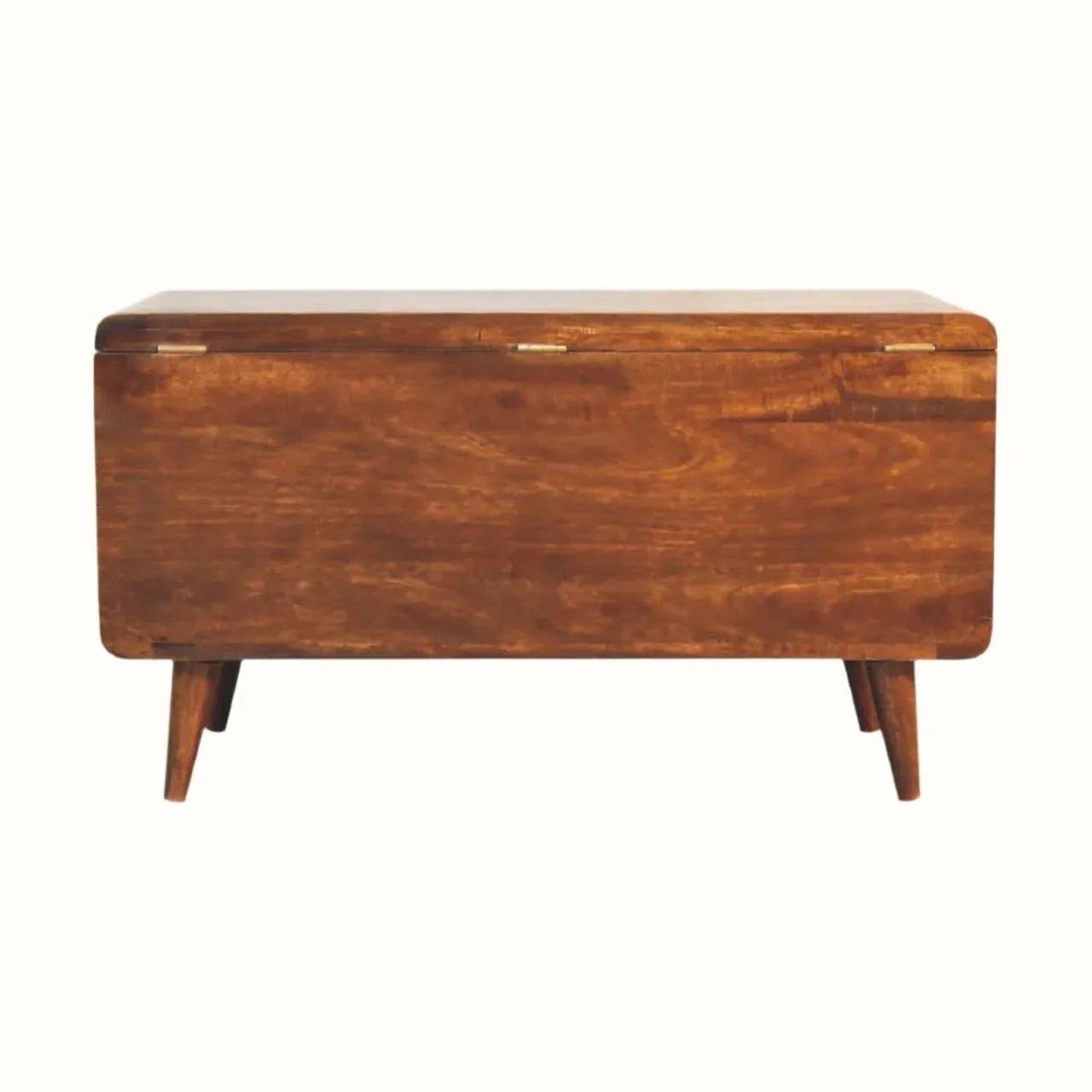 Hamade Blanket Box - Chestnut Storage Boxes & Baskets - Bokel Home