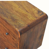Hamade Chest of 2 Drawers - Chestnut Chest of Drawers - Bokel Home