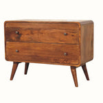 Hamade Chest of 2 Drawers - Chestnut Chest of Drawers - Bokel Home