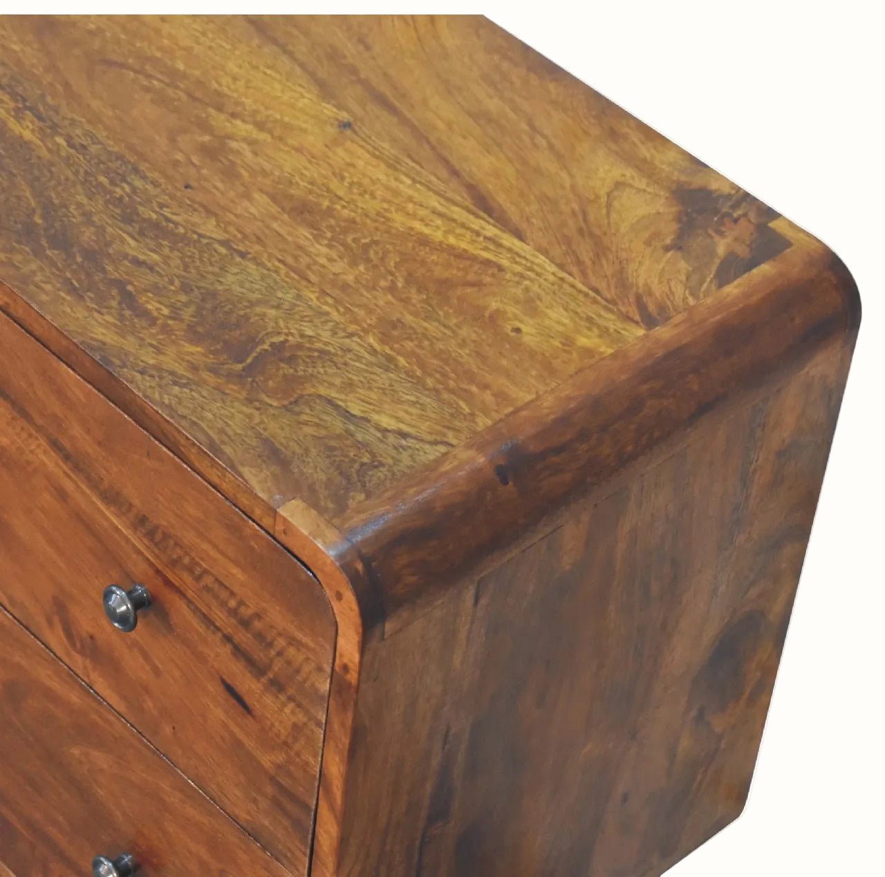 Hamade Chest of 2 Drawers, Small - Chestnut Chest of Drawers - Bokel Home