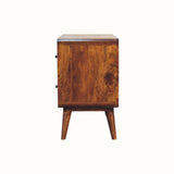 Hamade Chest of 2 Drawers, Small - Chestnut Chest of Drawers - Bokel Home