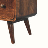 Hamade Chest of 3 Drawers, Medium - California Walnut Chest of Drawers - Bokel Home