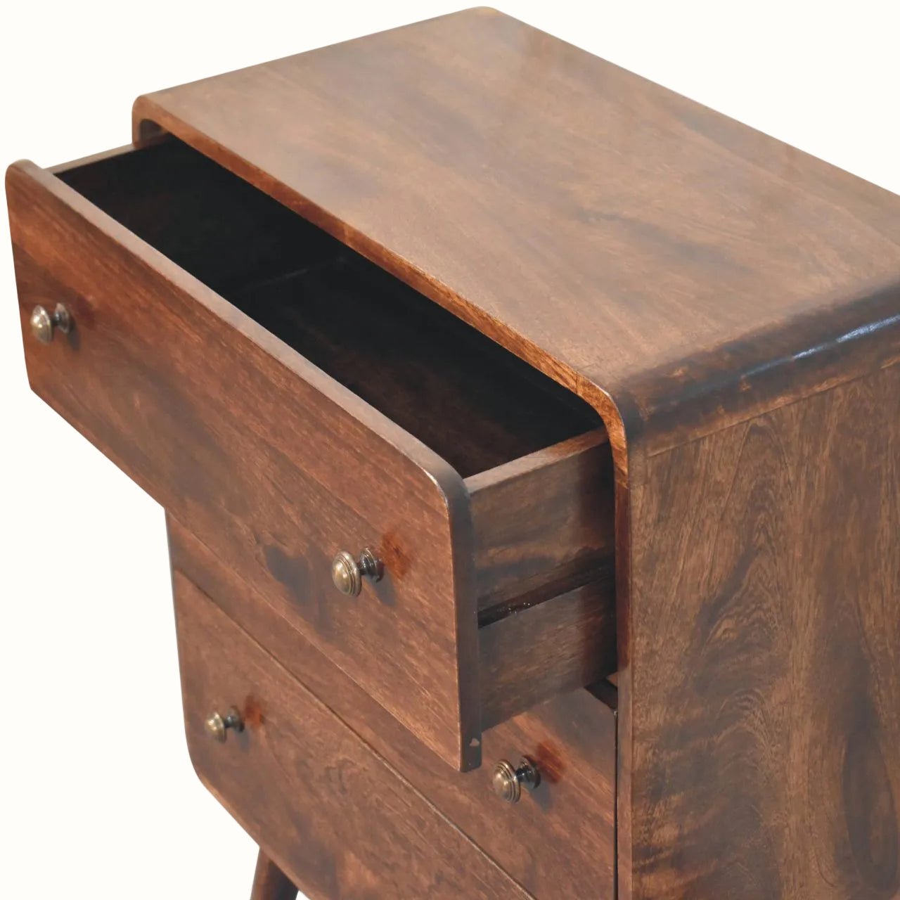 Hamade Chest of 3 Drawers, Medium - California Walnut Chest of Drawers - Bokel Home