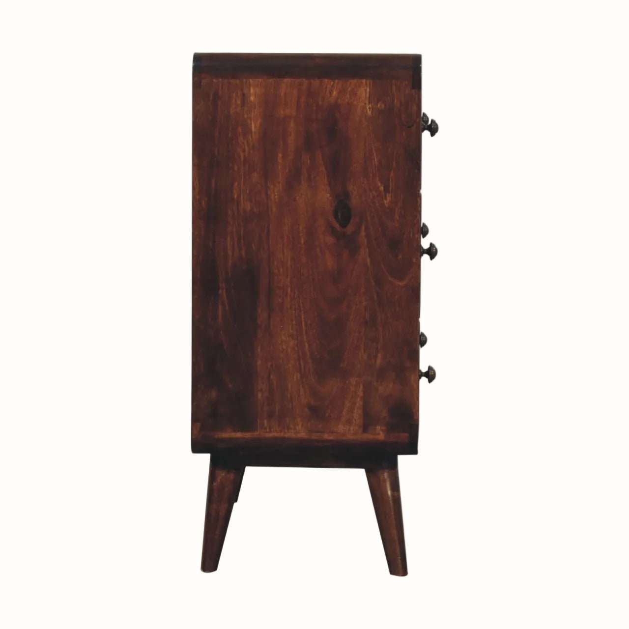 Hamade Chest of 3 Drawers, Medium - California Walnut Chest of Drawers - Bokel Home