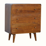 Hamade Chest of 3 Drawers, Medium - Chestnut Chest of Drawers - Bokel Home