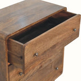 Hamade Chest of 3 Drawers, Medium - Classic Grey Chest of Drawers - Bokel Home