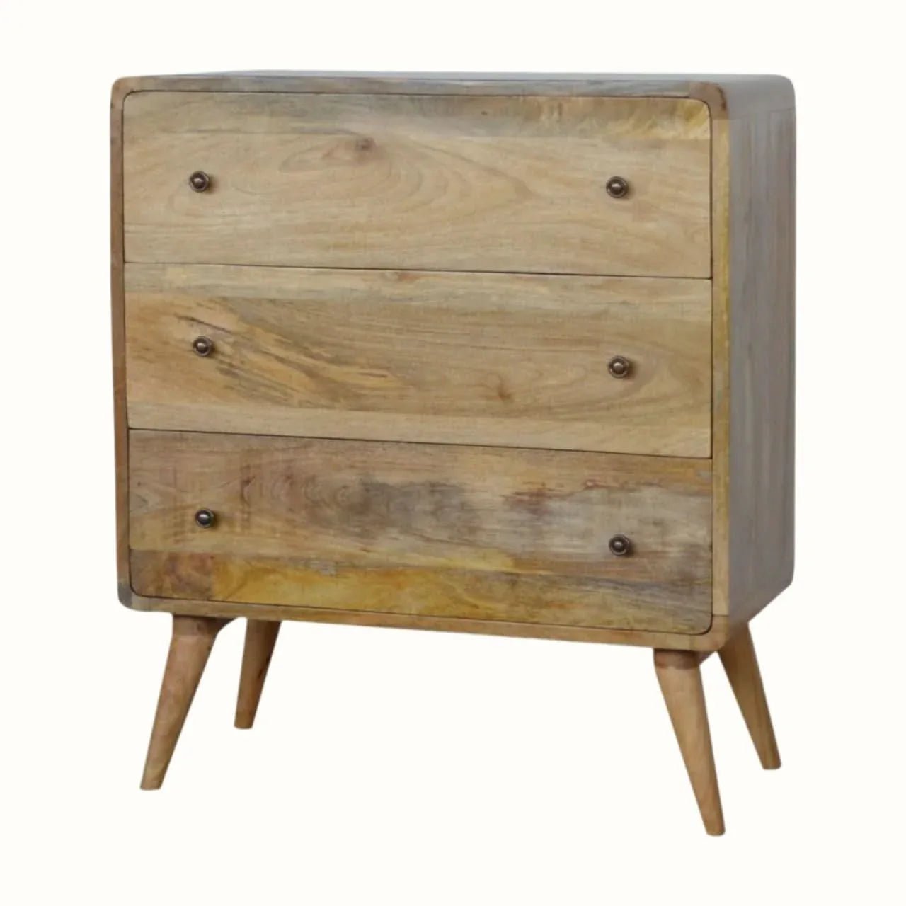 Hamade Chest of 3 Drawers, Medium - Natural Chest of Drawers - Bokel Home