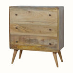 Hamade Chest of 3 Drawers, Medium - Natural Chest of Drawers - Bokel Home
