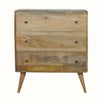 Hamade Chest of 3 Drawers, Medium - Natural Chest of Drawers - Bokel Home