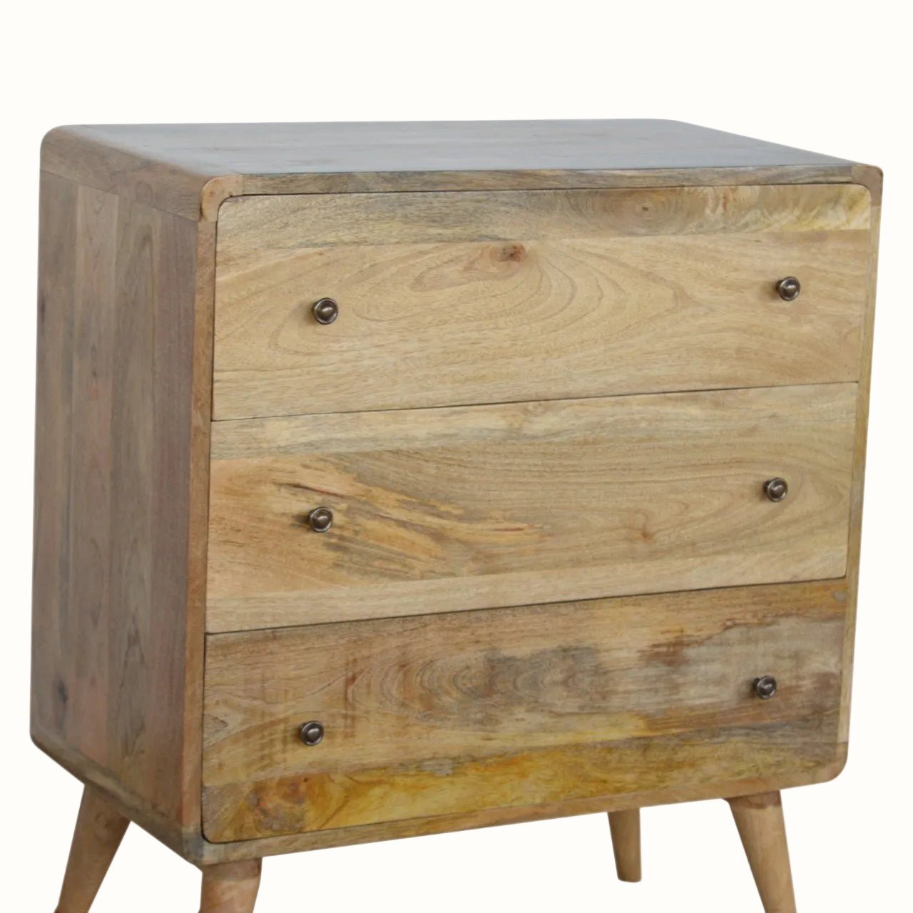 Hamade Chest of 3 Drawers, Medium - Natural Chest of Drawers - Bokel Home