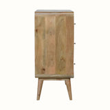 Hamade Chest of 3 Drawers, Medium - Natural Chest of Drawers - Bokel Home
