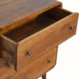 Hamade Chest of 3 Drawers, Small - Chestnut Chest of Drawers - Bokel Home