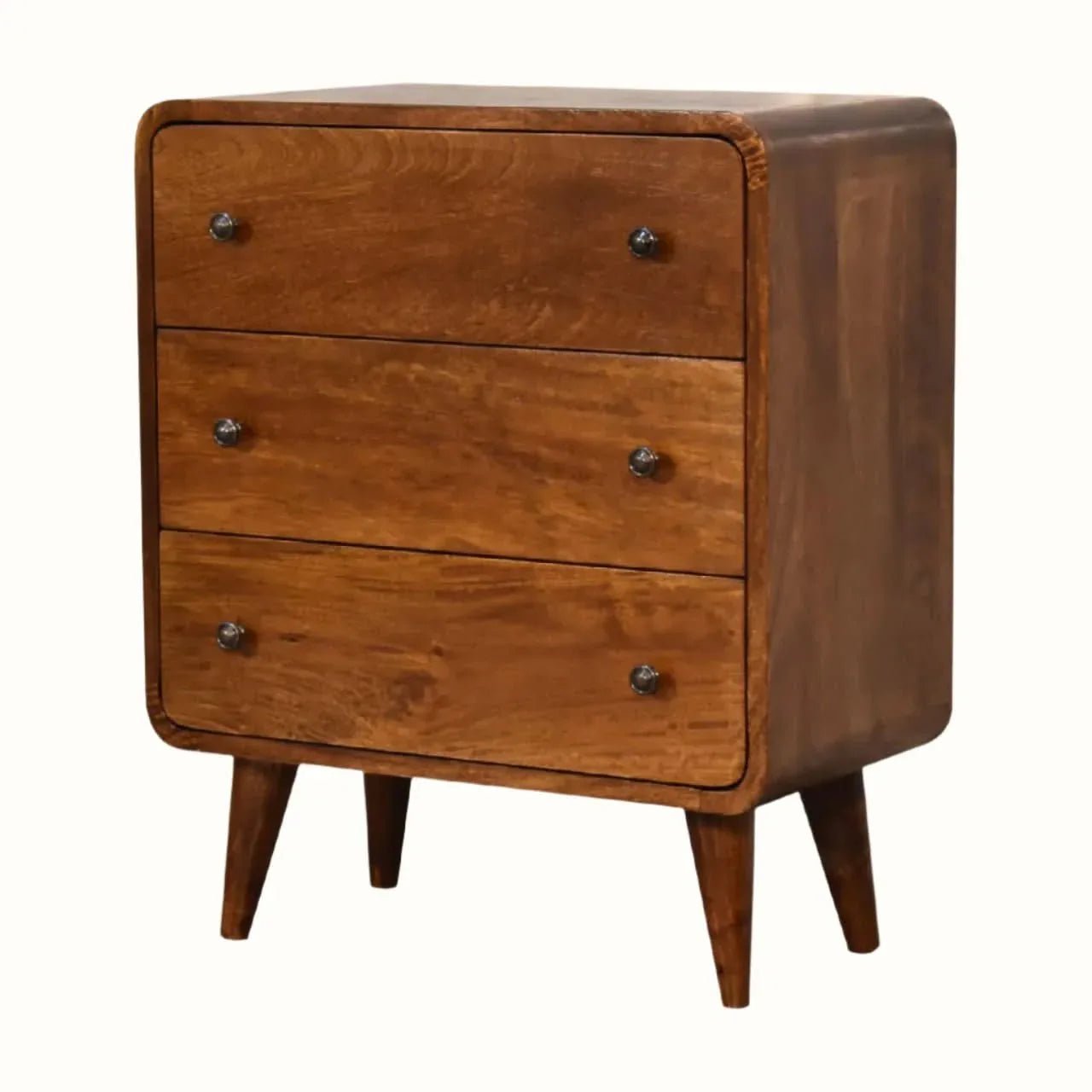 Hamade Chest of 3 Drawers, Small - Chestnut Chest of Drawers - Bokel Home