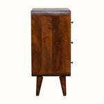 Hamade Chest of 3 Drawers, Small - Chestnut Chest of Drawers - Bokel Home