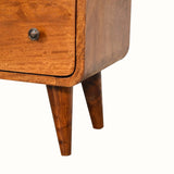 Hamade Chest of 3 Drawers, Small - Chestnut Chest of Drawers - Bokel Home