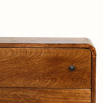 Hamade Chest of 3 Drawers, Small - Chestnut Chest of Drawers - Bokel Home