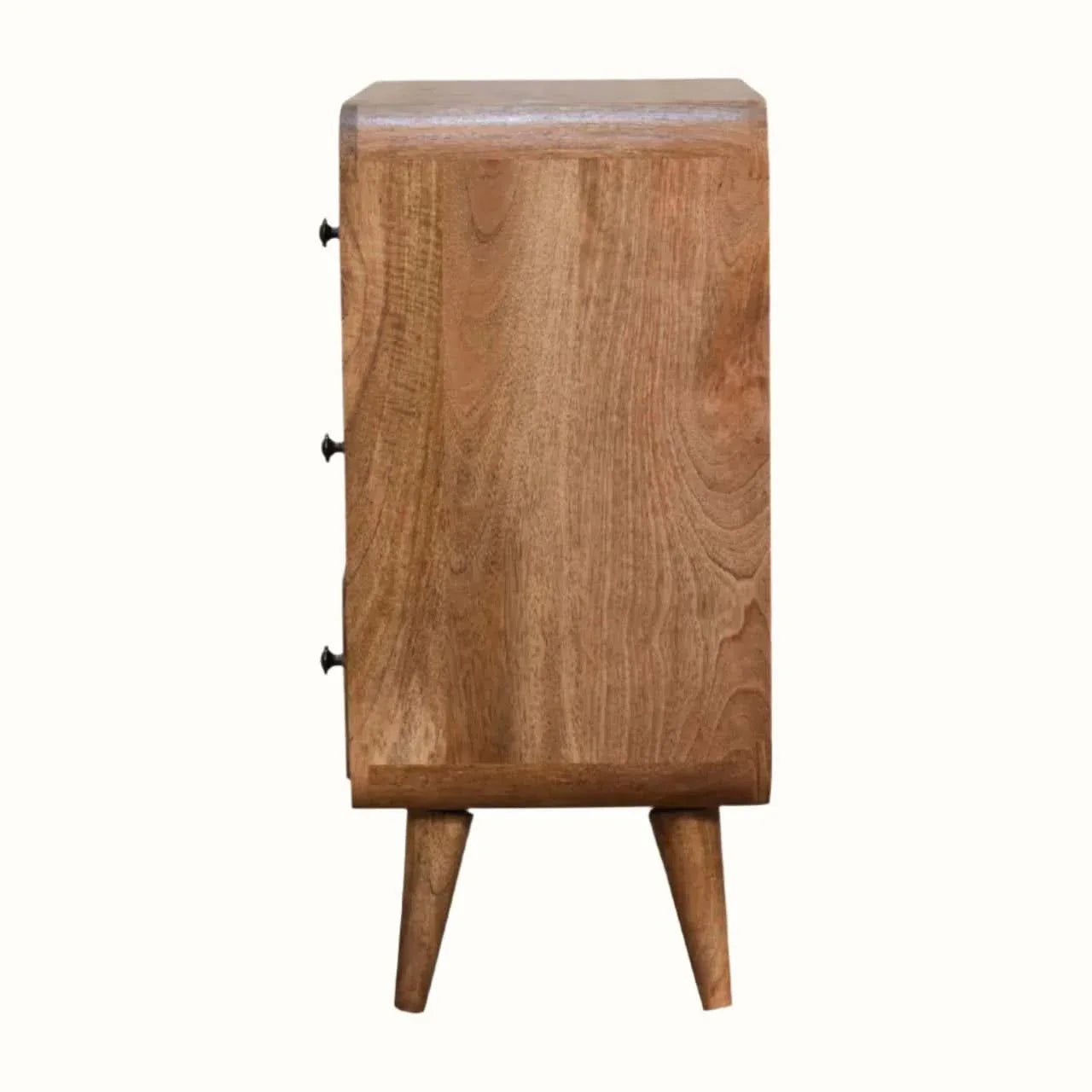Hamade Chest of 3 Drawers, Small - Natural Chest of Drawers - Bokel Home