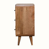 Hamade Chest of 3 Drawers, Small - Natural Chest of Drawers - Bokel Home